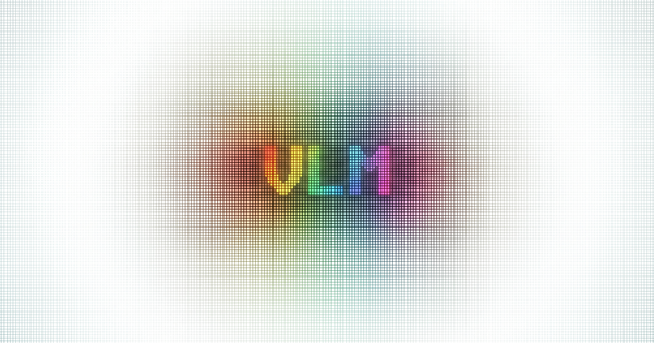 Artistic representation of "Vln" in vibrant, rainbow-like colors on a minimalistic white background, with a focus on color di